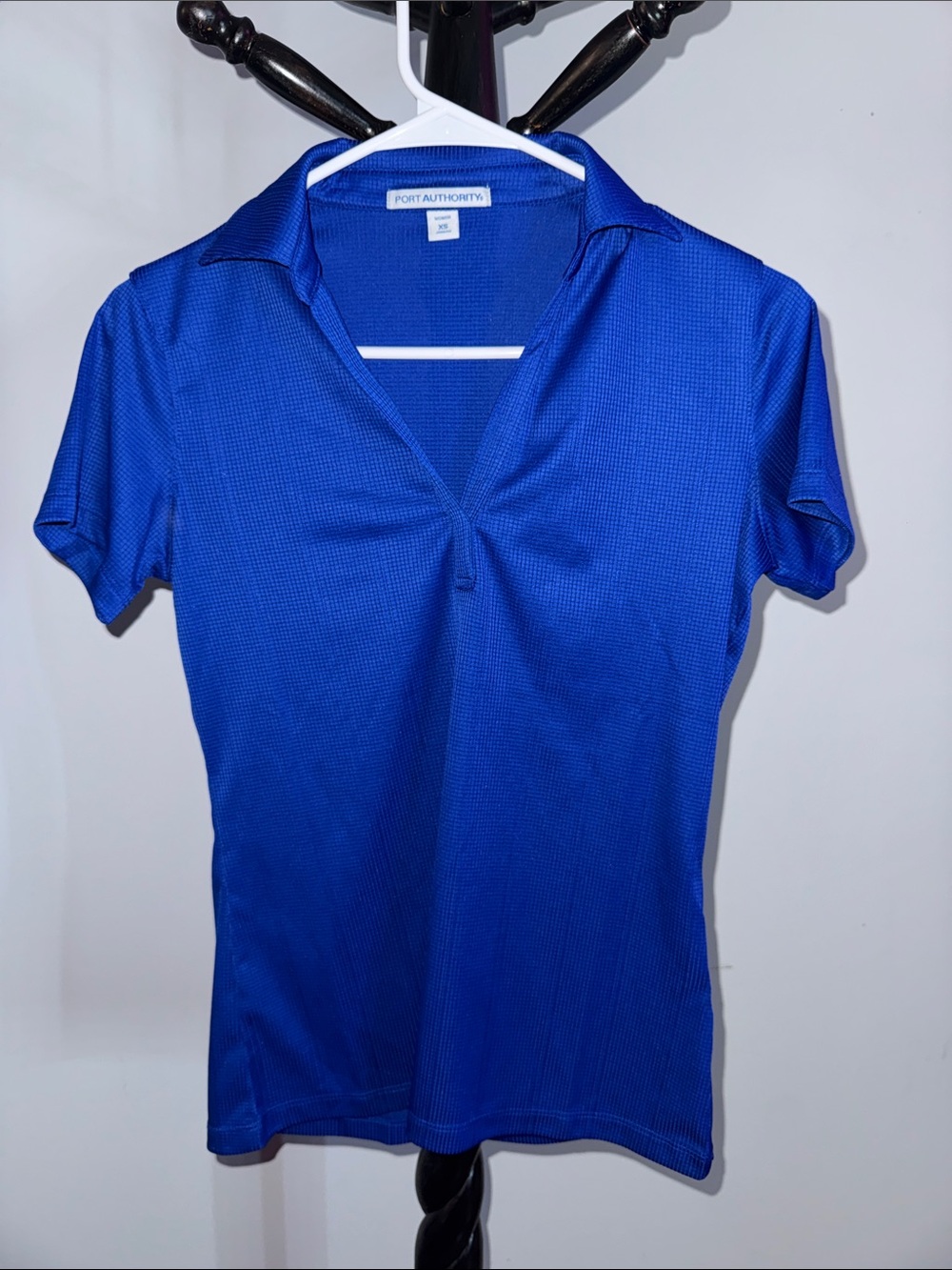 Port Authority Women’s Royal Blue Short Sleeve V-Neck Polo 31